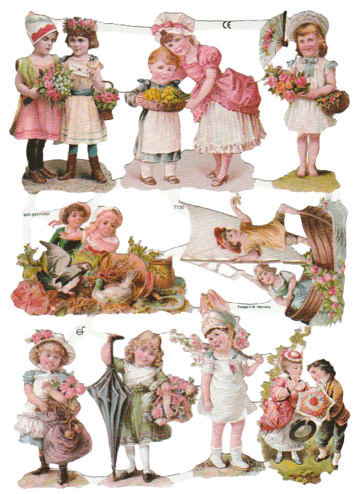 Old-Fashioned Children EF Scraps