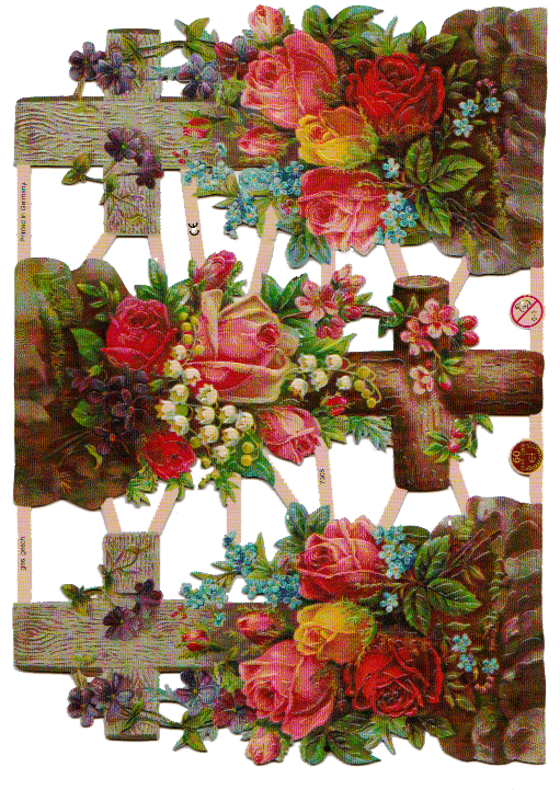 Floral Crosses EF Scraps