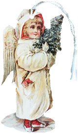 Angel Holding Tree Bookmark