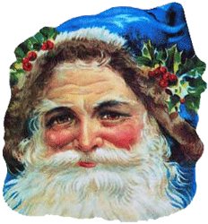Santa in Blue Coasters