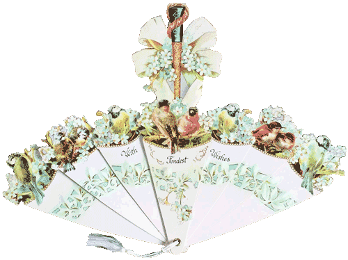 Singing of the Birds Victorian Fan