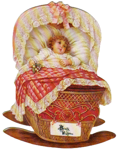 Baby Girl or Boy Cradle Card