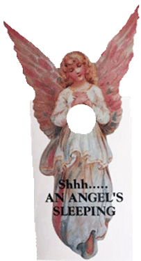 Shhh...An Angel's Sleeping Knob Note