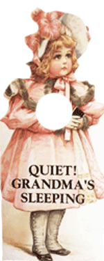 Quiet Grandma's Sleeping Knob Note