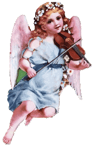 Cherub w/Violin Ornament