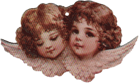 Two Angel Faces Ornament