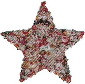 Star with Roses Ornament
