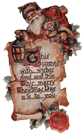 Santa w/Letter Ornament