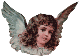 Angel Face w/Wings Ornament