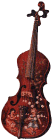 Violin with Cherubs Ornament