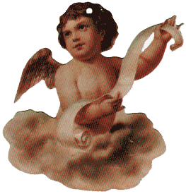 Angel w/Scroll Ornament