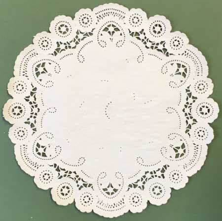 10" Beige French Lace Paper Lace Doilies