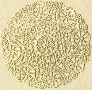 Gold Metallic Foil Medallion Paper Lace Doilies