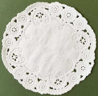 4" Ivory Round Princess Paper Lace Doilies