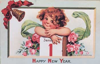 Happy New Year Postcard