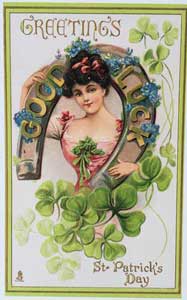 Greetings St. Patrick's Day Postcard