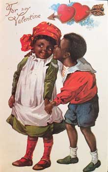 Black Couple Valentine Postcards