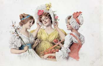 Victorian Ladies Postcard