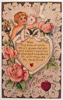 Cherub Lace Postcard