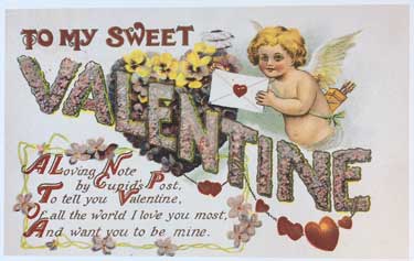 Cupid's Letter Postcard
