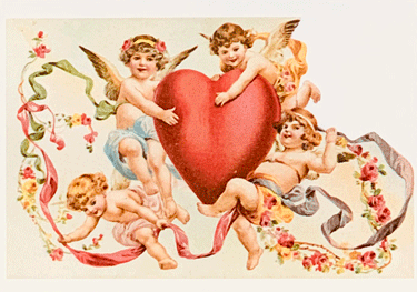 Cherub Holding Heart