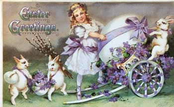 Easter Greetings Postcard