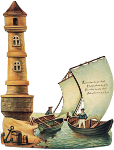 Ship Lighthouse Popout  Card