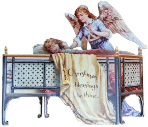 Angel Over Crib Pop Out Card