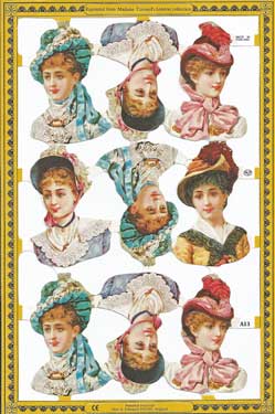 Vicrtorian Ladies in Hats Scraps