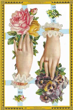 Hand Holding Roses Pansies