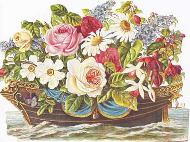 Flowers in Boat Scraps