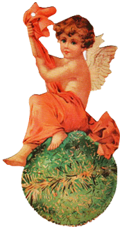 Cherub on Ornament Tags