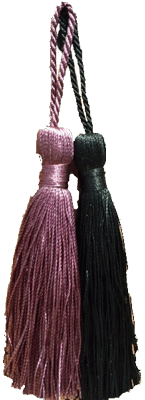 5 1/2" Purple or Black Tassels