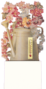 Watering Can w/Flowers Notepad