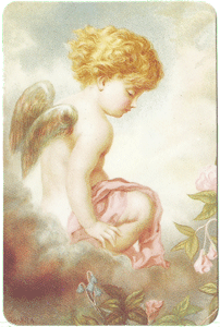 Cherub w/Wings Verse Card