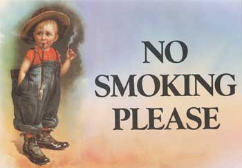 No Smoking Boy Sign